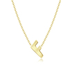 Silver Initial Letter Necklace F SPE-5546